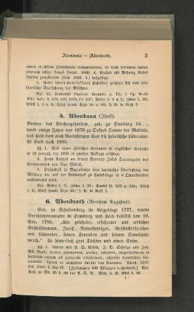 6. Abendroth (Abraham Augustus).