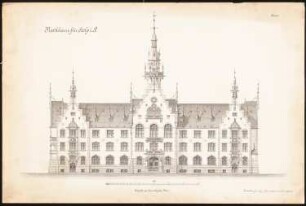 Rathaus, Stolp: Vorderansicht 1:100