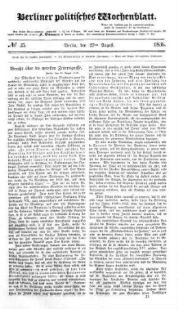 No 35, 27. August 1836