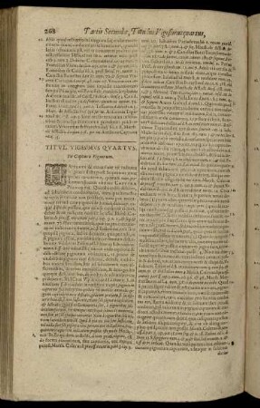 Titul. Vigesimus Quartus. De Captura Pignorum. - Titulus Trigesim. Quart. De reuisione sententiarum & actorum.