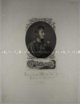Friedrich Wilhelm III. - König von Preußen, unterlegt die Schlacht bei Culm (1813 ?)