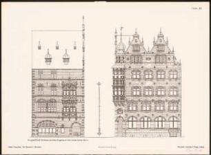 Neue Fassaden für Bremens Altstadt Ergebnis aus d. Wettbewerbe d. Vereins Lüder von Bentheim in Bremen, bearb. v. Richard Landé, Leipzig: Seitenansichten