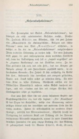 133-147 "Reformkatholicismus"