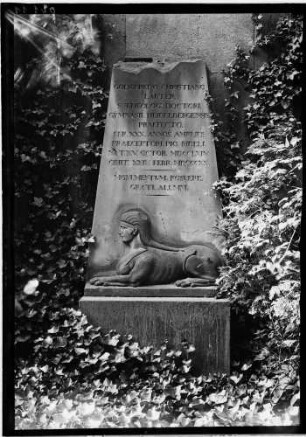 Heidelberg Peterskirche Grabstein Christiano Lauter (gestorben 1820)