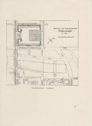 Karte: Müllerstrasse. Lageplan