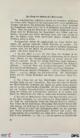 6: Zur Frage der Echtheit der Weserrunen