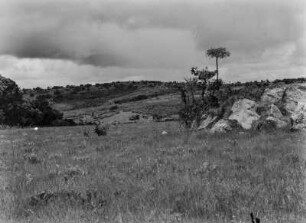Kopje : Felsbrocken eines Kopjes (Inselberg) in Tansania