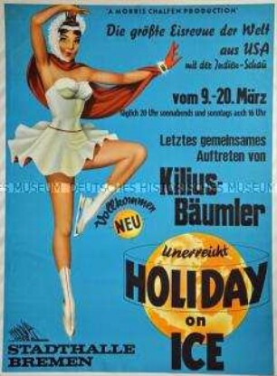 Plakat zur Eisrevue "Holiday on Ice"