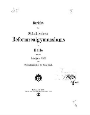 1926/27: Bericht ... - 1926/27