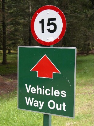 Schilder in Balmoral Castle