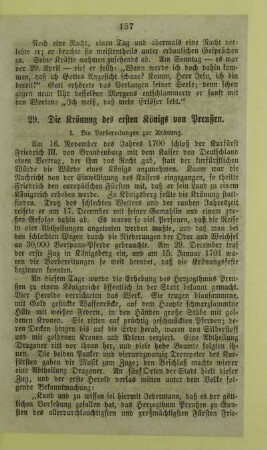 29. Die Krönung des ersten Königs von Preußen