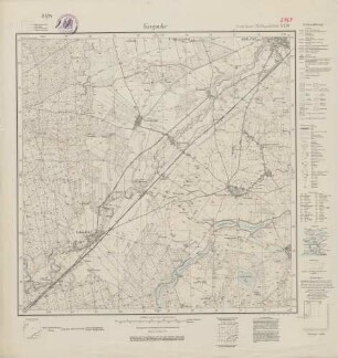 2767 (alte Nr.: 1339) Krojanke, Meßtischblatt (4cm - Karte)