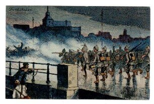 Der Weltkrieg 1914: o.Nr.: Sturmangriff und Einnahme der Festung Lüttich ..