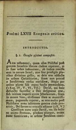 Exegesis critica in Psalmos LXVII et CIX et excursus in Daniel III. de fornace ignis