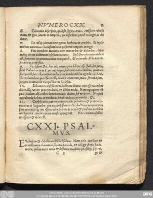 CXXI. Psalmus.