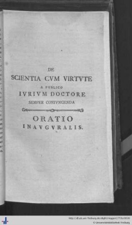 De Scientia cum Virtute.