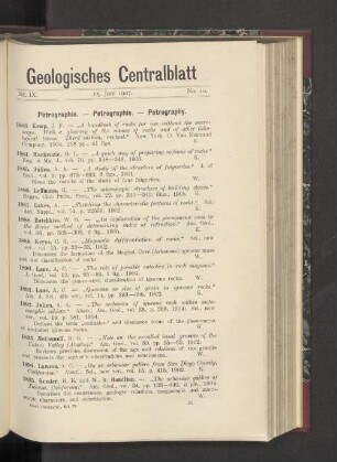 15. Juni 1907. No. 10.