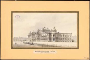 Reichsgericht, Leipzig: Perspektivische Ansicht