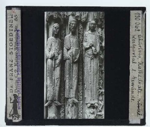 Chartres, Kathedrale Notre-Dame : Nördliches Westportal, linkes Gewände