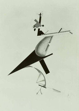 Zankstifter, Blatt 7 aus der Figurinenmappe "Sieg über die Sonne"