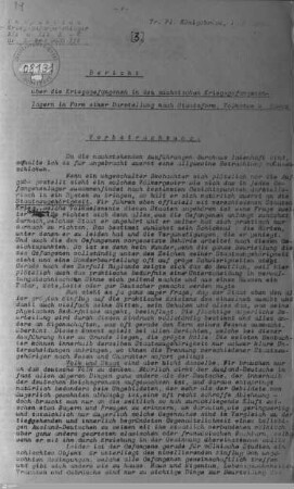 3: Bericht über die Kriegsgefangenen in den sächsischen Kriegsgefangenenlagern in Form einer Darstellung nach Staatsform, Volkstum und Rasse