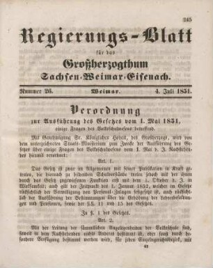 Nr. 26 : 4. Juli 1851