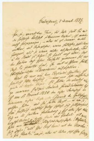 Korrespondenz von Wilhelm Raabe an Unbekannt