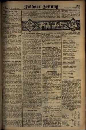 Zweite Ausgabe vom Donnerstag, den 13. Februar 1930.