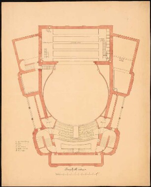 Stadttheater, Karlsbad: Grundriss 3. Rang