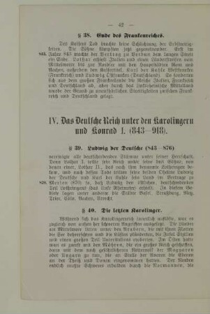 IV. Das Deutsche Reich unter den Karolingern und Konrad I. (843-918)
