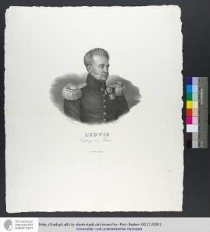 Ludwig Grossherzog von Baden / Marie Ellenrieder pinx. ; H. Müller del.