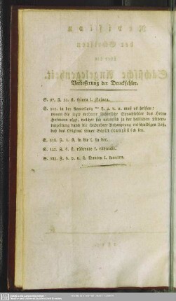 Verbesserung der Druckfehler