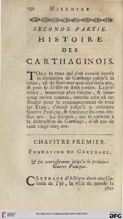 Seconde partie: Histoire des Carthaginois