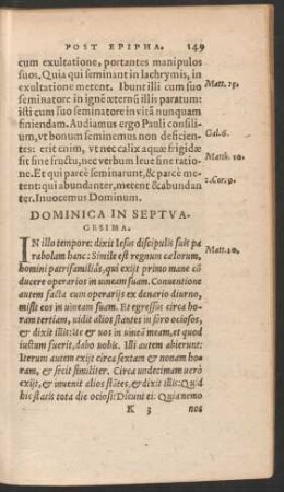 Dominica In Septuagesima.