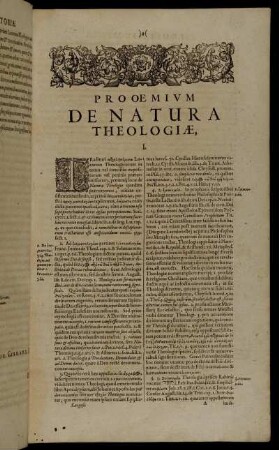 Proœmium De Natura Theologiæ.