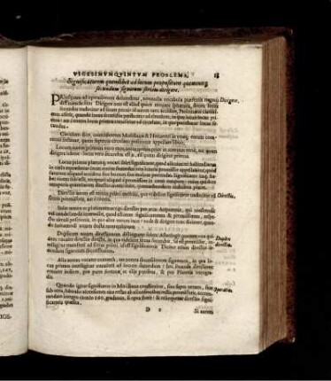 Vigesimum Quintum Problema. Significatorem quemlibet ad locum propositum quemcunq secundum signorum seriem dirigere.