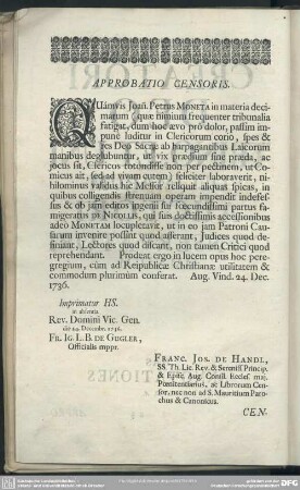 Approbatio Censoris
