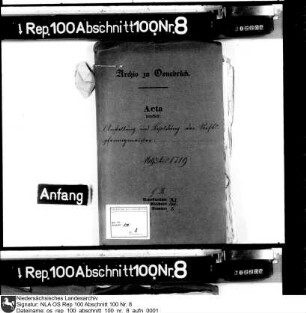 Anstellung und Besoldung des Stiftspfennigmeisters