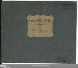 1: Sammlung drei- und vierstimmiger Gesänge, Lieder, Motetten und Choräle für Männerstimmen : von verschiedenen Componisten; zunächst für Gymnasien und Seminarien