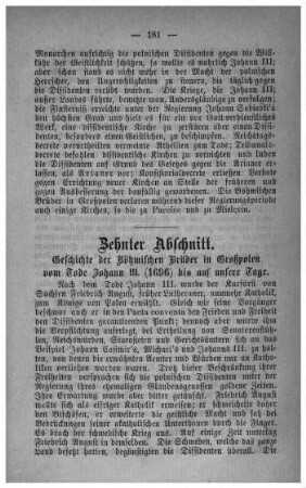 Zehnter Abschnitt