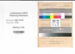 Entnazifizierung Fritz Meiling , geb. 26.07.1888 (Buchhalter)
