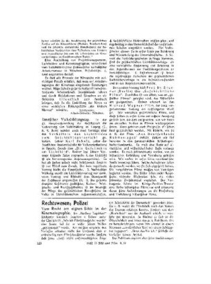Rechtswesen; Polizei