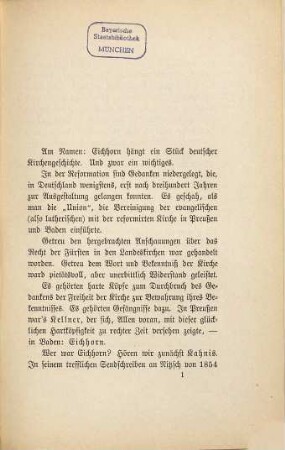Karl Eichhorn : Akten zur neusten Kirchengeschichte