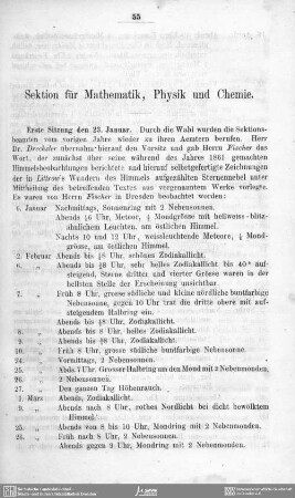 Sektion für Mathematik, Physik und Chemie