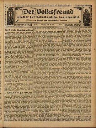 Ausgabe vom Sonntag, den 14. Februar 1915.