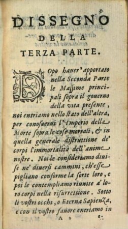 Delle Massime Della Corte Santa, 3. Spettanti allo stato dell'altra Vita