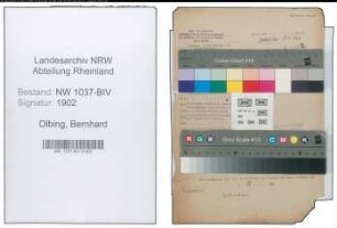 Entnazifizierung Bernhard Olbing , geb. 11.07.1899 (Sparkassenverwalter)