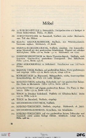 Möbel (Nr. 187-329)