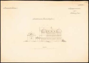 Realgymnasium, Koblenz: Ansicht von der Casinostraße 1:200
