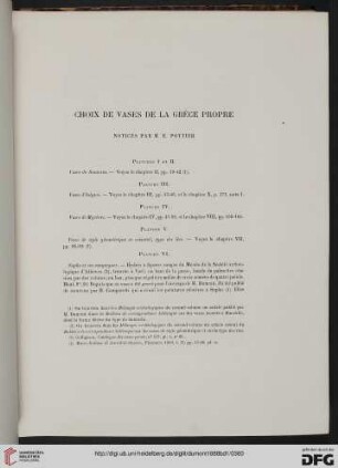 Choix de vases de la Grèce propre